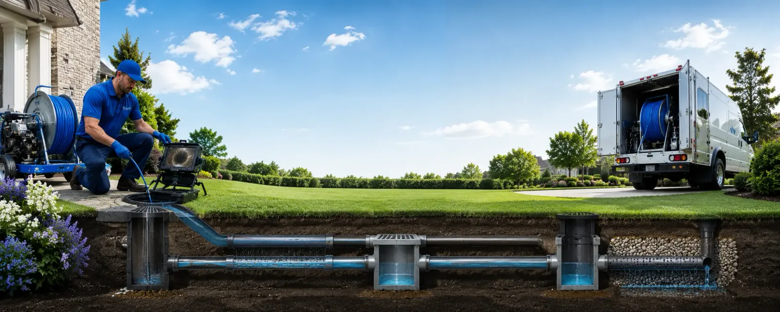 Outdoor drain cleaning information for Westport, IN
